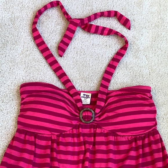 Love by Design Summer Top, Size XL, Pink Strips - Picture 2 of 10